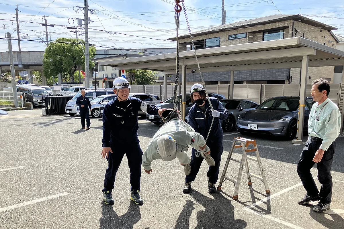 墜落制止用器具の訓練