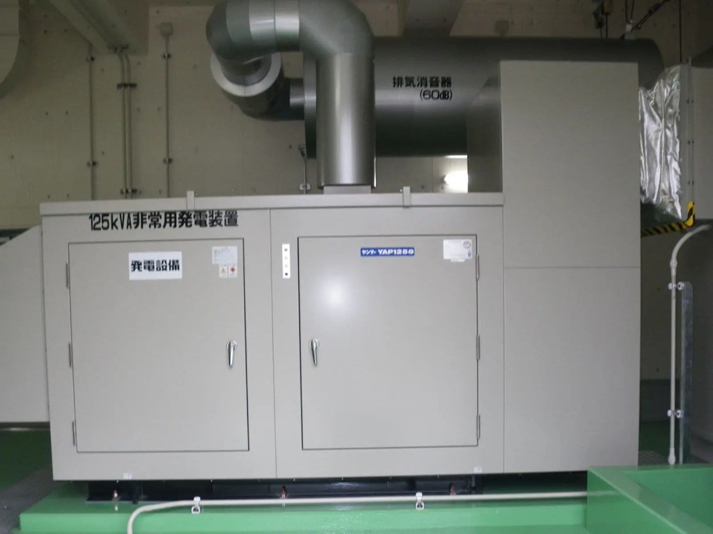 125kVA非常用発電装置（ヤンマー）